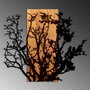 Wallity About Dry Grasses - Escultura de pared en Nogal y Negro